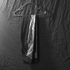 Leggings with leather sides